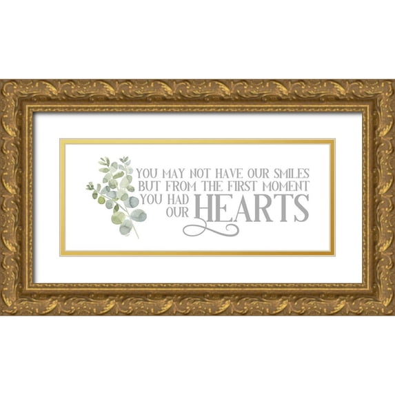 Reed, Tara 32x15 Gold Ornate Wood Framed with Double Matting Museum Art Print Titled - Adoption Inspiration panel I-Our Hearts