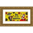 thumbnail image 1 of Reed, Tara 32x15 Gold Ornate Wood Framed with Double Matting Museum Art Print Titled - Day of the Dead panel I-Dia de los Muertos, 1 of 4