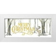 thumbnail image 1 of Reed, Tara 32x15 White Modern Wood Framed Museum Art Print Titled - Christmas Forest panel I-Merry Christmas, 1 of 4