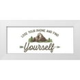 thumbnail image 1 of Reed, Tara 32x15 White Modern Wood Framed Museum Art Print Titled - Lost in Woods panel I-Find Yourself, 1 of 4