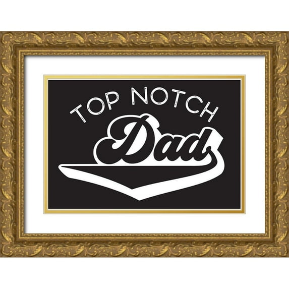 Reed, Tara 32x23 Gold Ornate Wood Framed with Double Matting Museum Art Print Titled - Fathers Day Sentiment landscape black I-Top Notch
