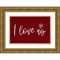 thumbnail image 1 of Reed, Tara 32x23 Gold Ornate Wood Framed with Double Matting Museum Art Print Titled - Valentines  landscape sentiment III-Love Us, 1 of 4