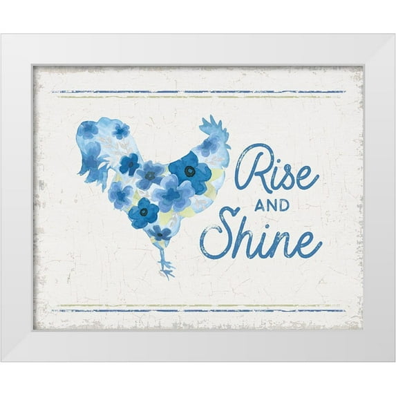Reed, Tara 32x26 White Modern Wood Framed Museum Art Print Titled - Country Cottage Field VIII flowers