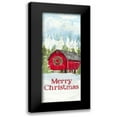 thumbnail image 1 of Reed, Tara 8x14 Black Modern Framed Museum Art Print Titled - Christmas Barn vertical II, 1 of 5