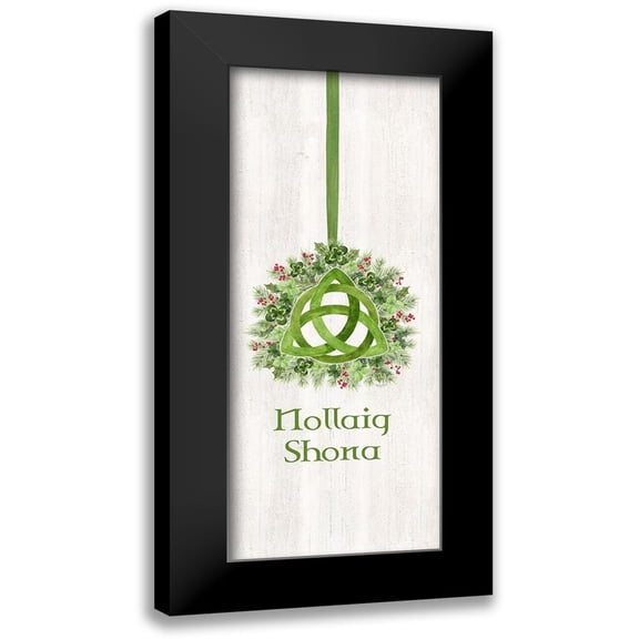 Reed, Tara 8x14 Black Modern Framed Museum Art Print Titled - Irish Christmas vertical I-Celtic Knot