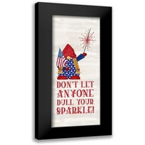 Reed, Tara 8x14 Black Modern Framed Museum Art Print Titled - Patriotic Gnomes vertical I-Sparkle