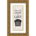 thumbnail image 1 of Reed, Tara 8x14 Gold Ornate Wood Framed with Double Matting Museum Art Print Titled - Laundry Room Humor vertical III-Loads of Love, 1 of 4