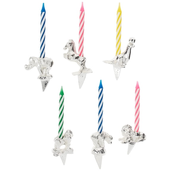 Reed and Barton Let's Celebrate Circus Animals Candleholder, Set of 6 - 1.25"H