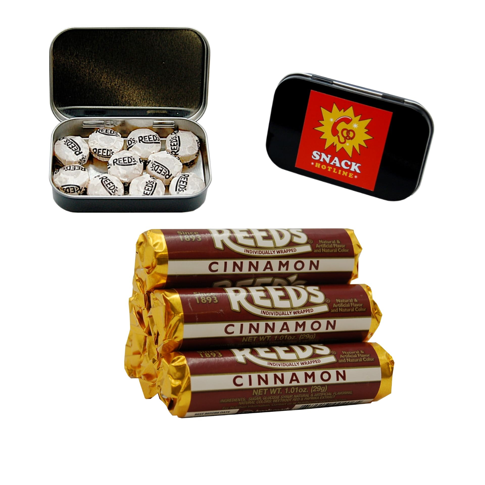Reed's Cinnamon Hard Candy YPF5 Bundle 6 Rolls of Individually