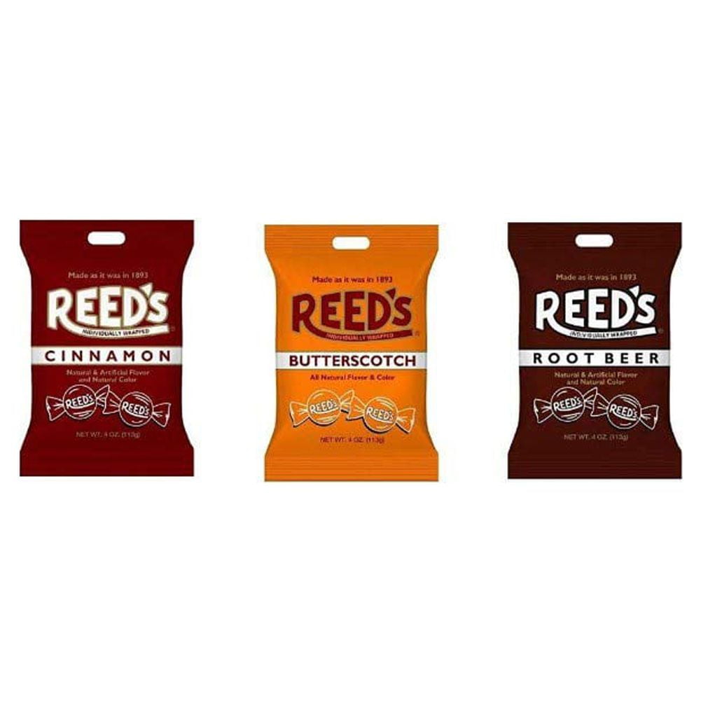 Reed's Classic Hard Candy Bags Variety Pack Butterscotch, Root Beer