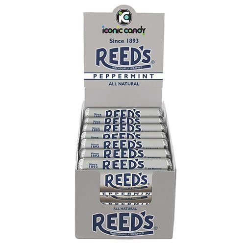 Reeds Peppermint Candy Rolls | Traditional Peppermint Hard Candy | Reeds Candy Peppermint Minty Fresh And Surprisingly Sweet Brought To You By Iconic Candy | 24 Count