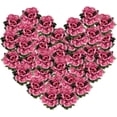 thumbnail image 1 of ReedCA 4PCS(28.8 FT) Artificial Rose Vines Fake Silk Flowers Rose Garlands Hanging Rose Ivy Plants for Wedding Home Office Arch Arrangement Decoration (red), 1 of 6