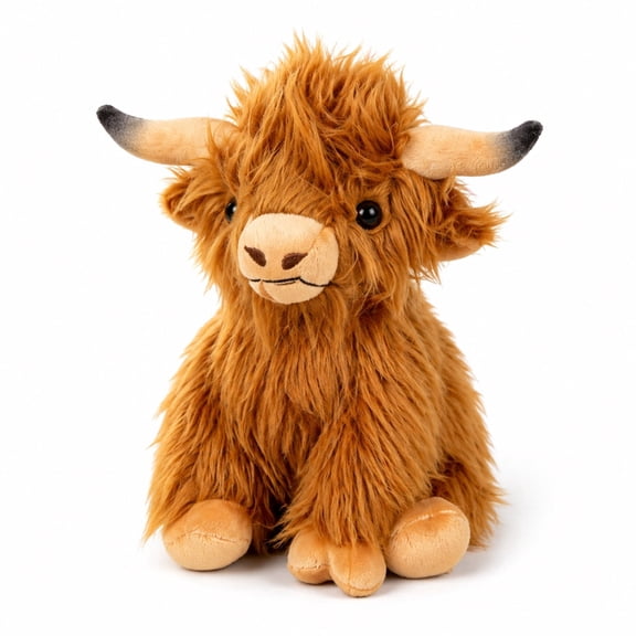 ReedCA Highland Cow Stuffed Animal Plush Toy for Kids, 10.5 Inch