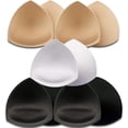 thumbnail image 1 of ReedCA Women's A/B Cup Removable Air Cotton Foam Sponge Bra Inserts, 3 Colors, 5 Pairs, 1 of 9