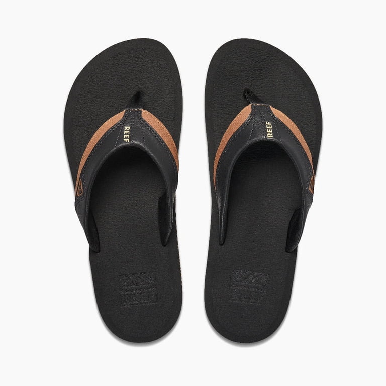 Reef Cushion Dawn Flip-Flops / Sandals - NWT Mens 12 Black / Tan - #48317-A8 Reef Cushion Dawn Men main image 3