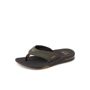 Reef Fanning Mens Bottle Opener Flip Flop, Arch Support, Durable Outsole, Water Friendly, Brown/Gum, 8