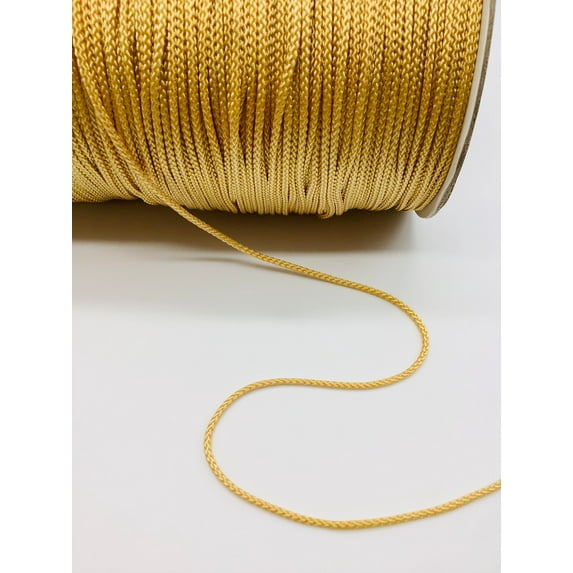 Reef Gold 2mm Decorative Nylon Round Braid - 50 Yards