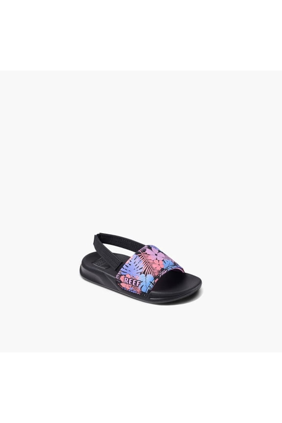 Little One Slide Purple Fronds CJ3691 Toddler Size 5