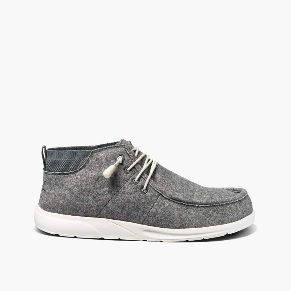 Reef Men Cushion Coast Mid Slip On Moc Toe Sneakers Size US 8.5 Grey Felt Reef Men Cushion Coast Mid Slip On Moc Toe Sneakers Size US  main image 4
