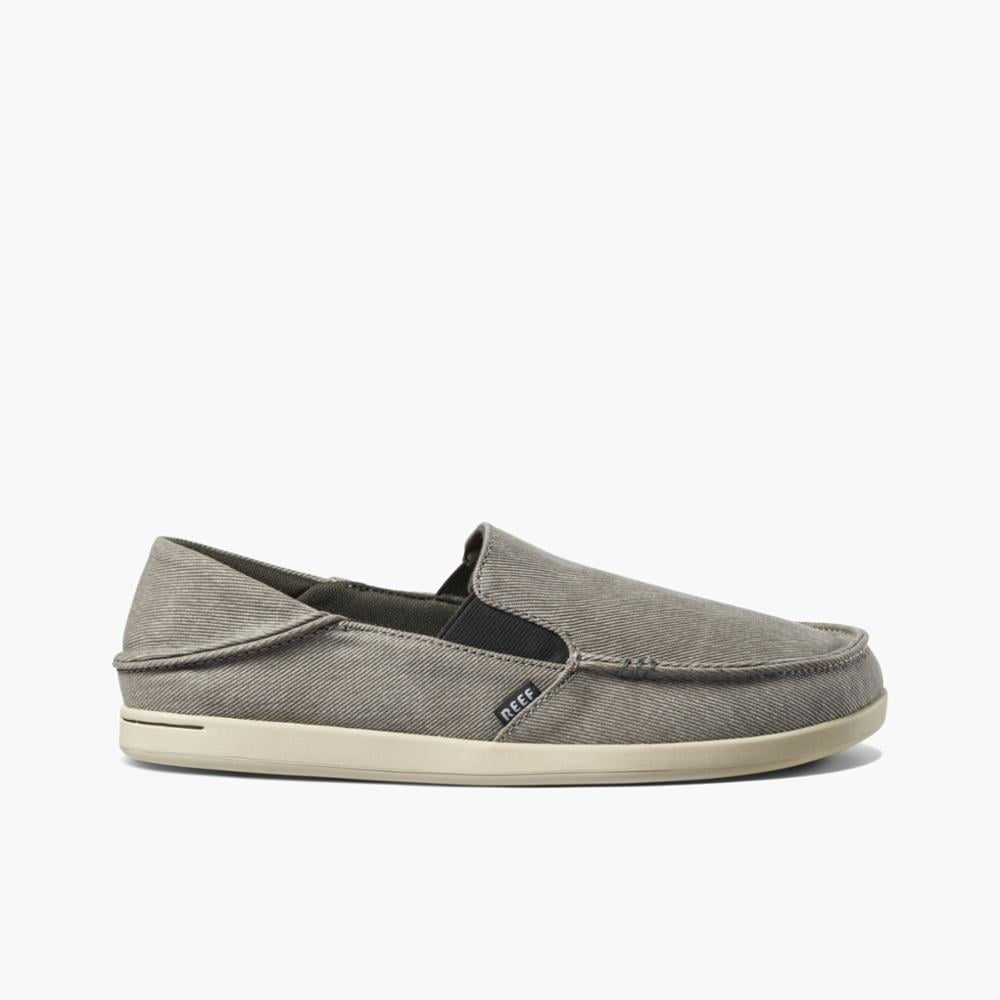 Reef Men's Cushion Matey WC CobbleStone Gray Slip On Shoes Shoes