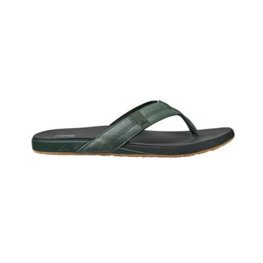 Reef Men’s Cushion Phantom Flip-Flop – Geo Olive, Comfortable, Waterproof  Non-Slip Beach Sandals