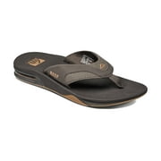 Reef Mens Sandal Fanning, Bottle Opener Flip Flops, Brown/Gum, 7