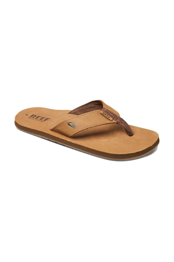 Men's Sandals Leather Smoothy, Bronze Brown, 8