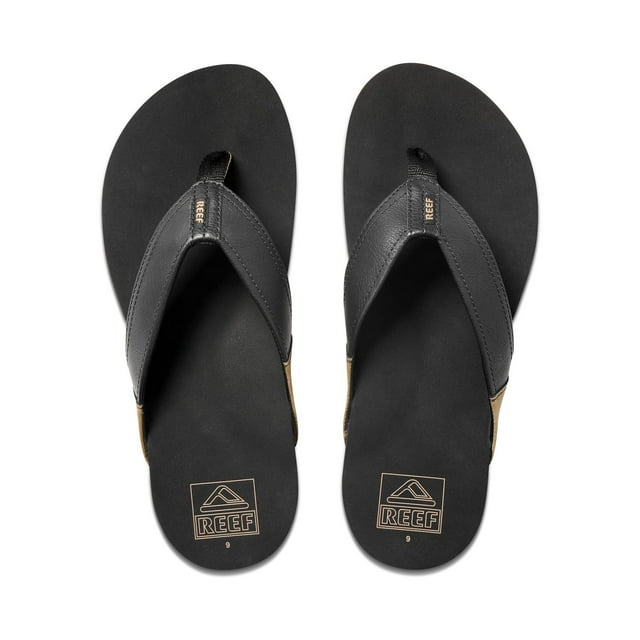 Reef Men's Sandals Newport Flip Flops, Black, 11