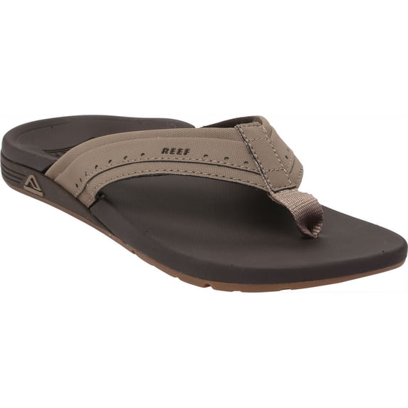 Reef Men's Sandals, Ortho-Spring Arch Support Flip Flops, Brown, 6