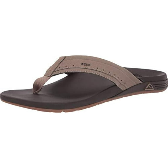 Reef Men's Sandals, Ortho-Spring Arch Support Flip Flops, Brown, 9