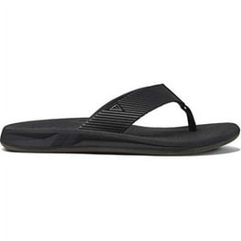 OOFOS Mens Textured Sport Slide Sandals, Ooahh Model, Black
