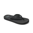 thumbnail image 1 of Reef Men's Sandals Smoothy Flip Flops, Black, 4, 1 of 4