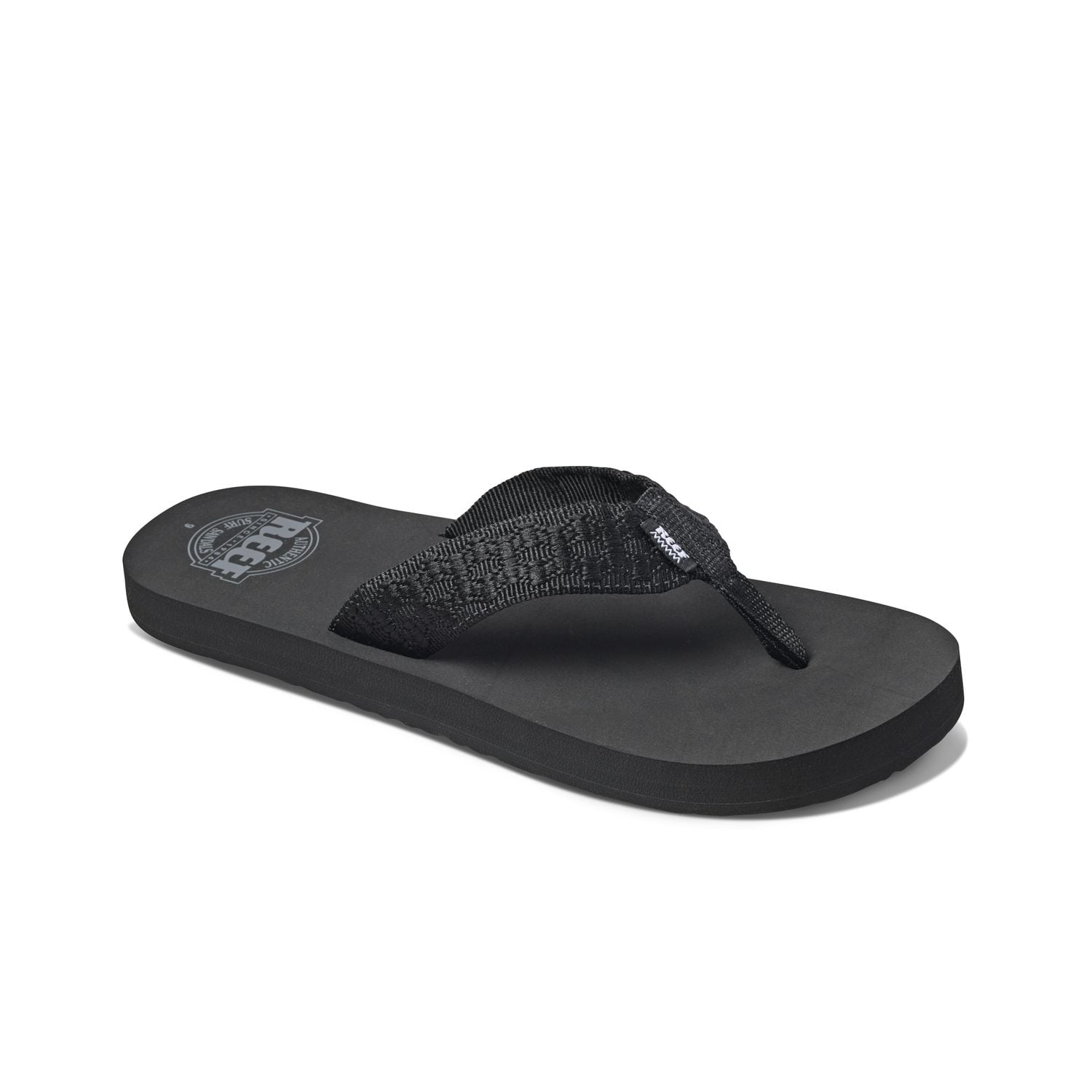 Reef Men's Sandals Smoothy Flip Flops, Black, 8 - Walmart.com