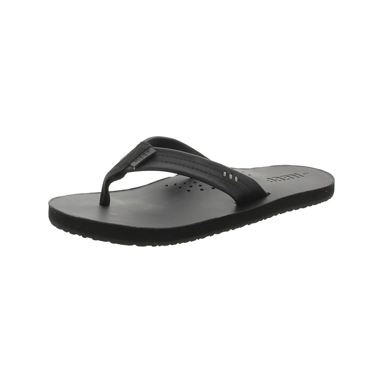 Reef Mens Draftsmen Leather Slide Flip Flops Walmart
