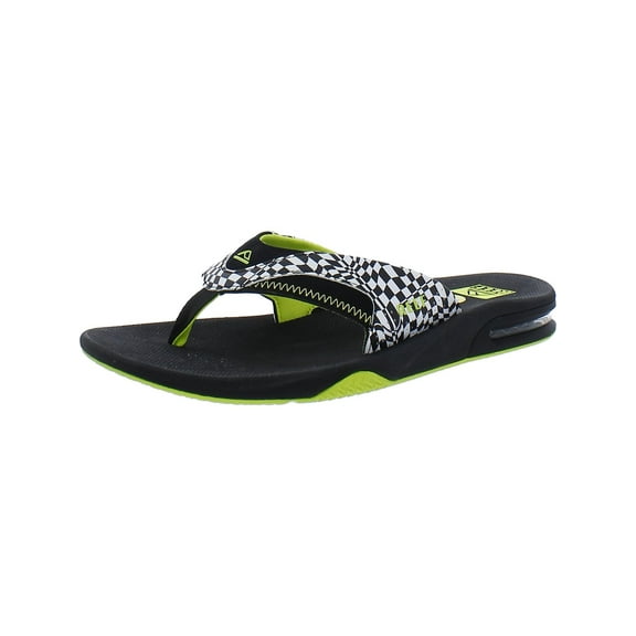 Reef Mens Fanning Faux Leather Bottle Opener Thong Sandals