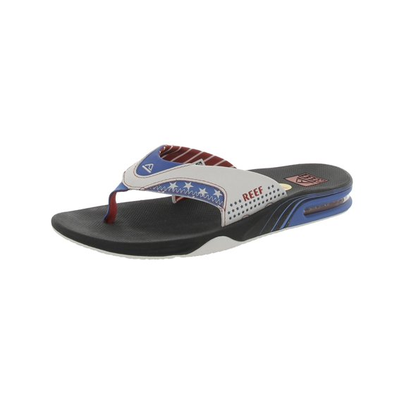 Reef Mens Fanning Faux Leather Bottle Opener Thong Sandals