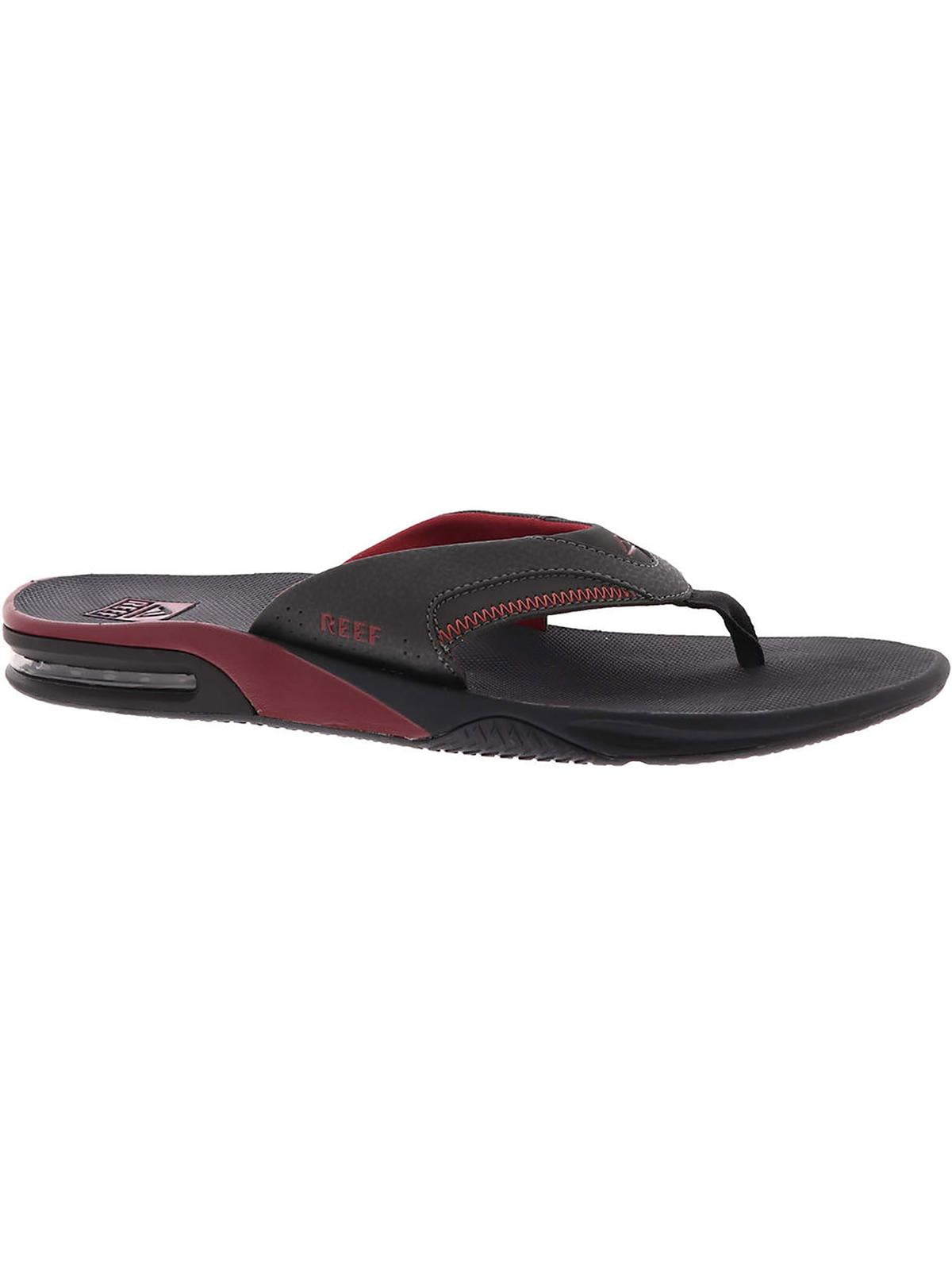 Reef Mens Fanning Faux Nubuck Bottle Opener Thong Sandals