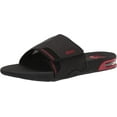 thumbnail image 1 of Reef Mens Fanning Slide Sandals 8 Black/Red, 1 of 8