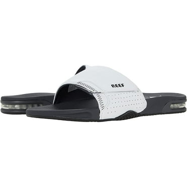 Reef Mens Fanning Slide Sandals 8 Grey/White