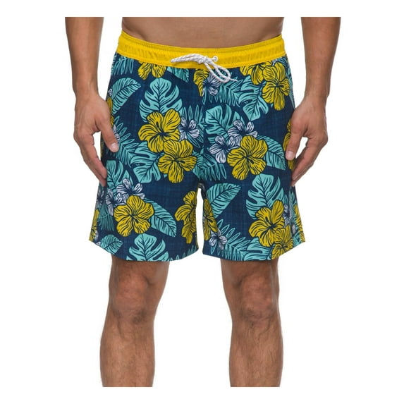 Reef Mens Floral Print Pockets Swim Trunks