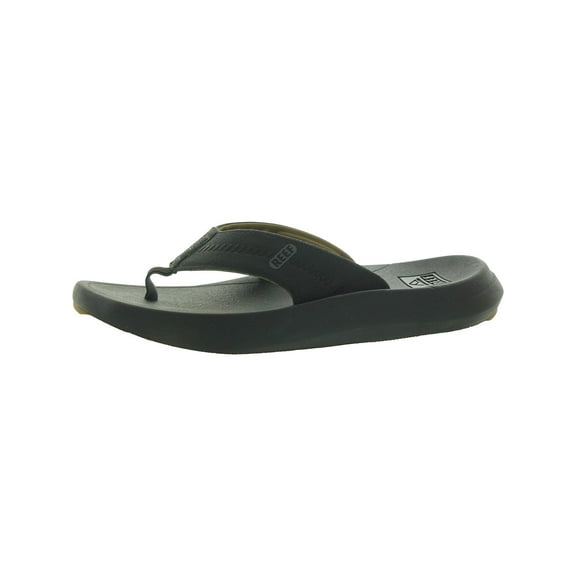 Reef Mens Swellsole Cruiser Faux Leather Anatomic Cushioning Flip-Flops