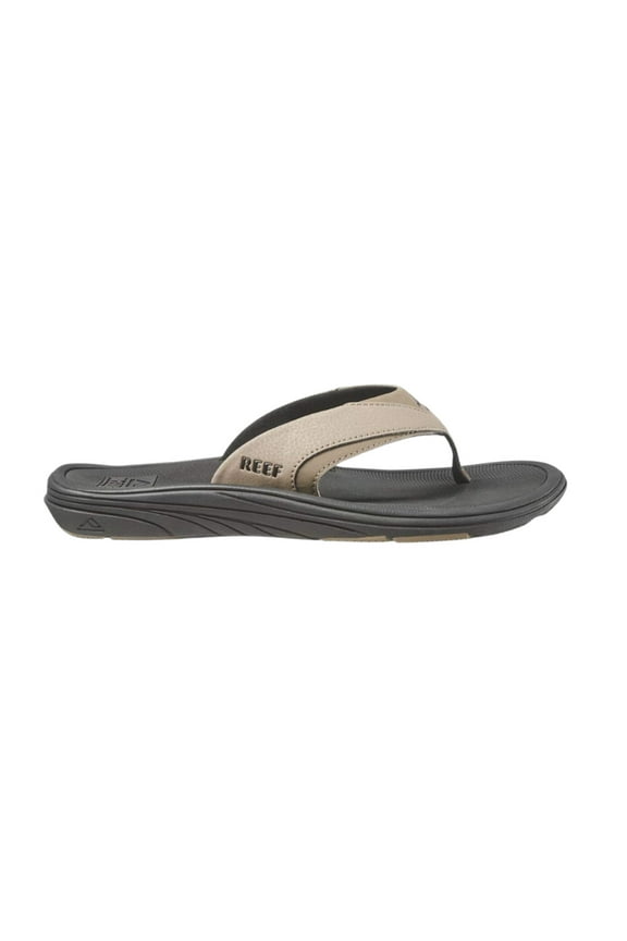 Modern Black Tan Men's Flipflop Thong Sandal