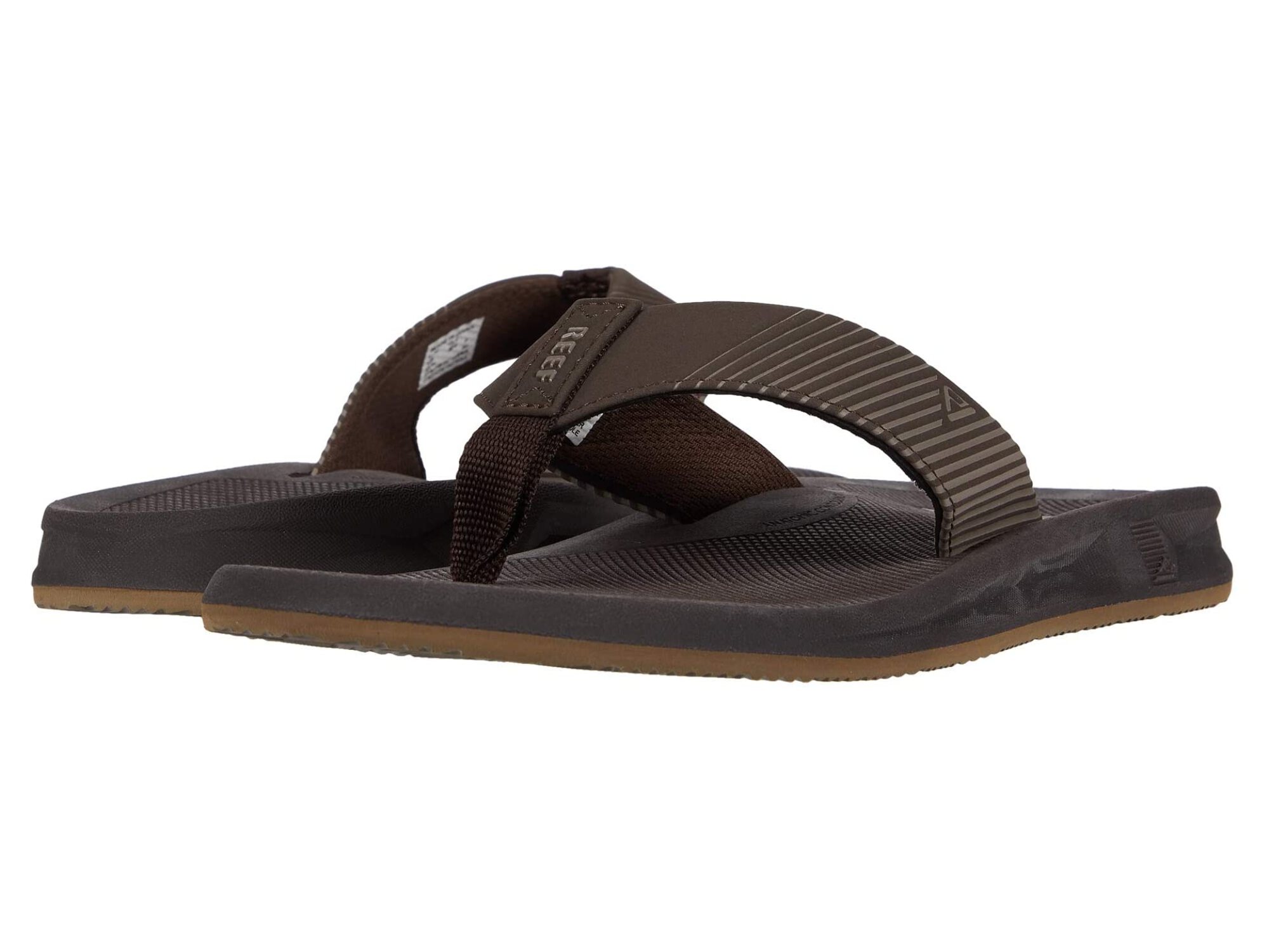 Reef Phantom II Men's Flip Flop Black, Brown, White 7 8 9 10 11 12 13 14