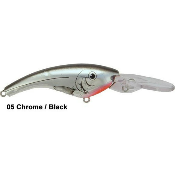 Reef Runner Ripshad Rip Shad Lure 200-05 Chrome Silver Black