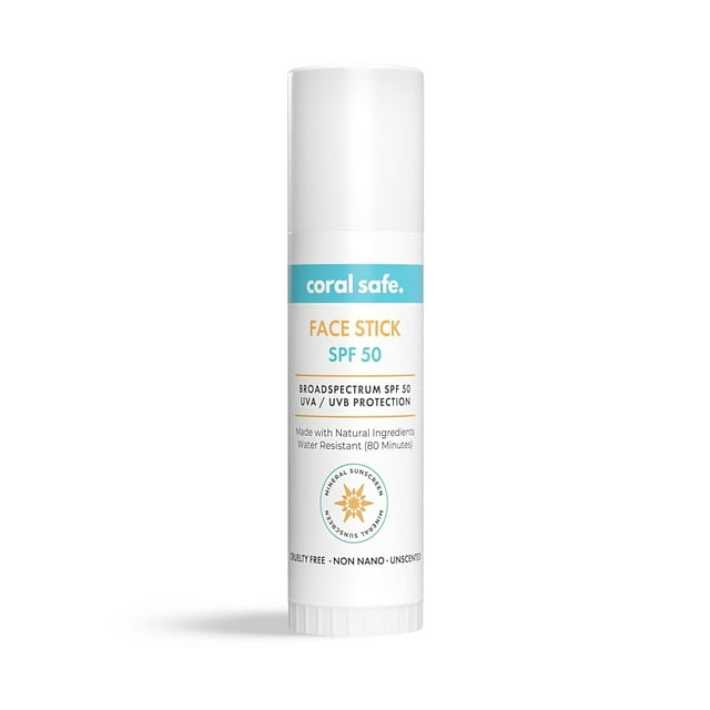 Reef Safe Sunscreen SPF 50 Facestick Biodegradable, Hawaii & Mexico