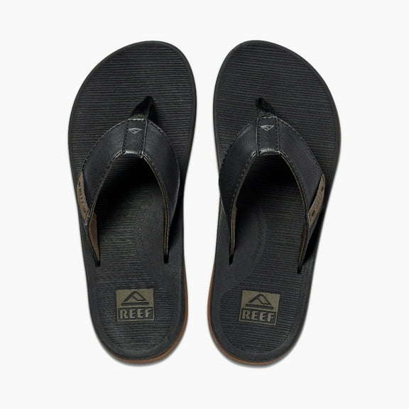 REEF Men's Santa Ana Flip Flop Sandals Black - CI4650