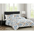 thumbnail image 1 of RT Designers Collection Melrose Reef 3-Pieces Elegant Stitched Quilt Set OB Queen Multicolor, 1 of 1