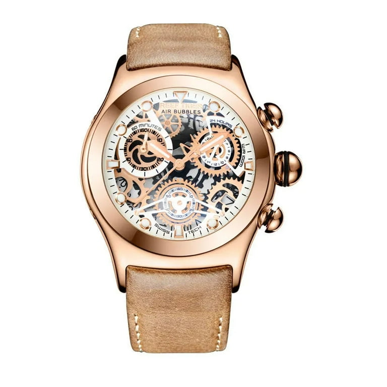 リーフタイガーRGA792 Reef Tiger/RT Mens Sport Watches with Chronograph Skeleton