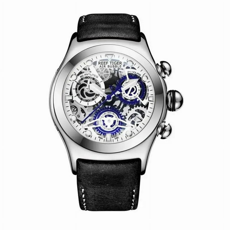レビューの多い高評価商品特集！ Reef Tiger/RT Skeleton Chronograph with Watches Sport Mens 時計