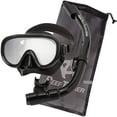 thumbnail image 1 of Reef Tourer Adult Single-Window Mask & Snorkel Set For Age 10+, Black, 1 of 7